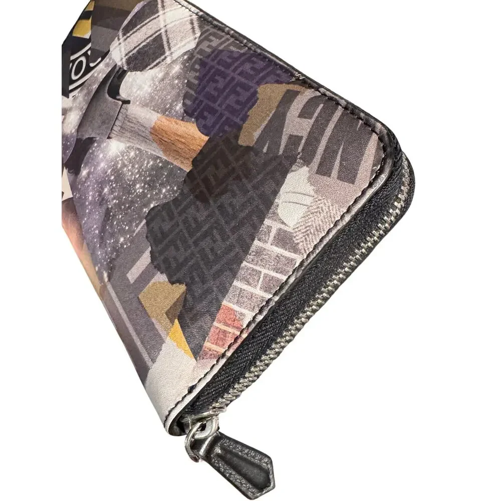 Auth. Fendi Limited Edition Collage Freedom Long Zip Wallet Rare - Picture 5 of 13